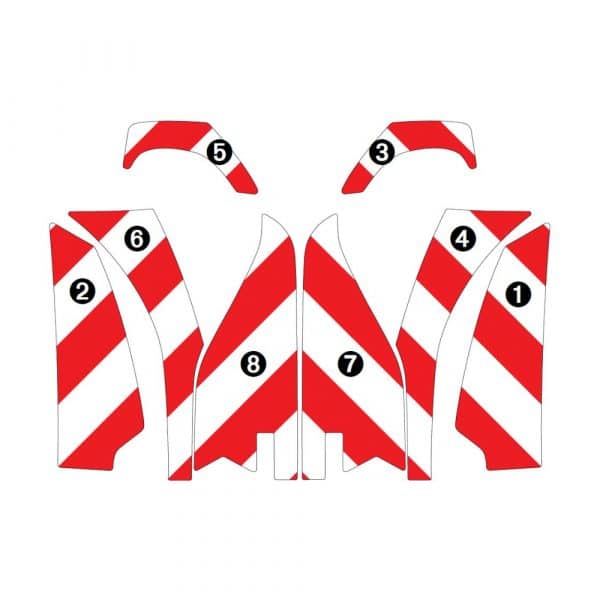 Kit Rouge-Blanc CL. B Standard - RENAULT Clio 5 (2019) – Image 3